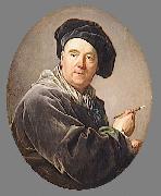 Louis Michel van Loo Portrait of Carle van Loo Sweden oil painting artist